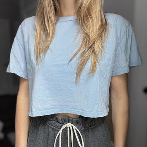 Cornflower Blue Crop Top (M)
